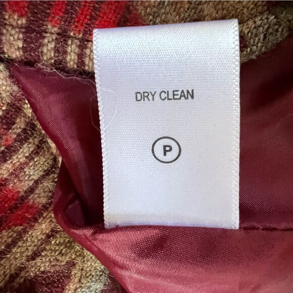 Coldwater Creek Aztec Jacket Blazer Wool Lined Red Size 12 Western Southwestern - Picture 8 of 9